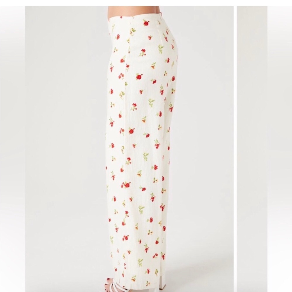 Forever 21 Linen Floral Pants - Picture 3 of 11
